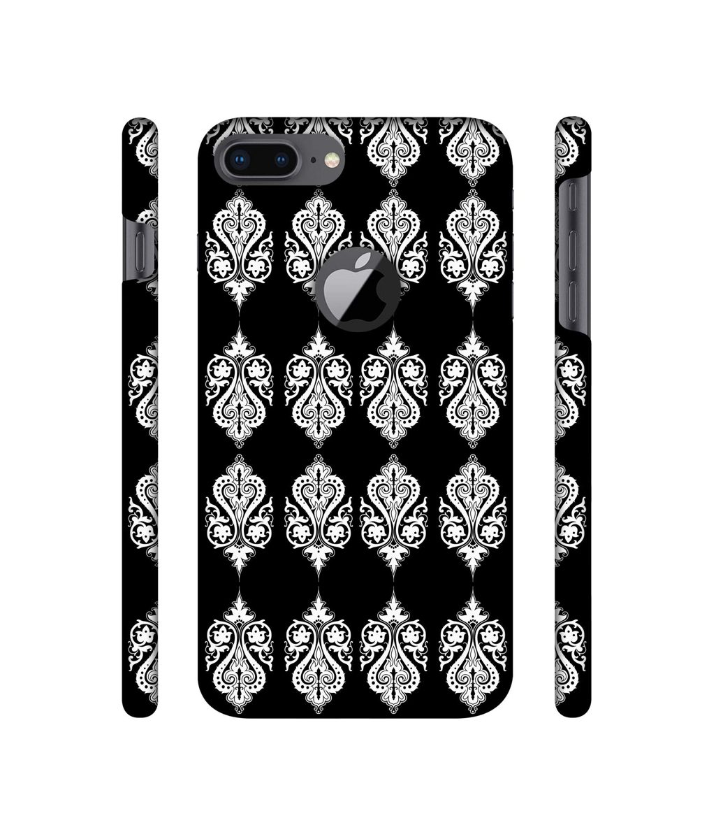 Amazon Brand - Solimo Designer S Shape Pattern 3D Printed Hard Back Case Mobile Cover for Apple iPhone 8 Plus (with Logo Cut)