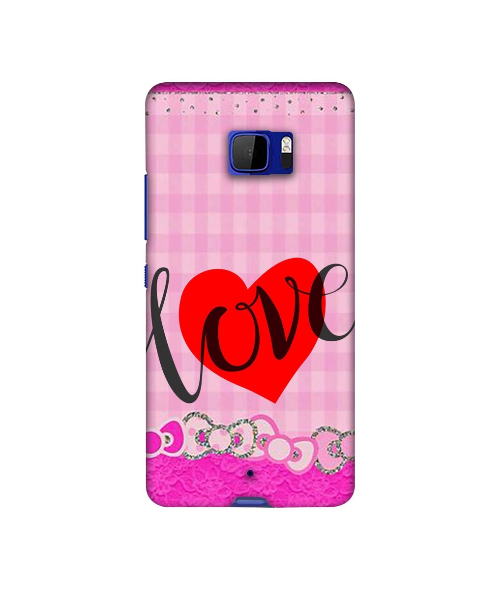 Amazon Brand - Solimo Designer Love Print On Cloth Pattern 3D Printed Hard Back Case Mobile Cover for HTC U Ultra