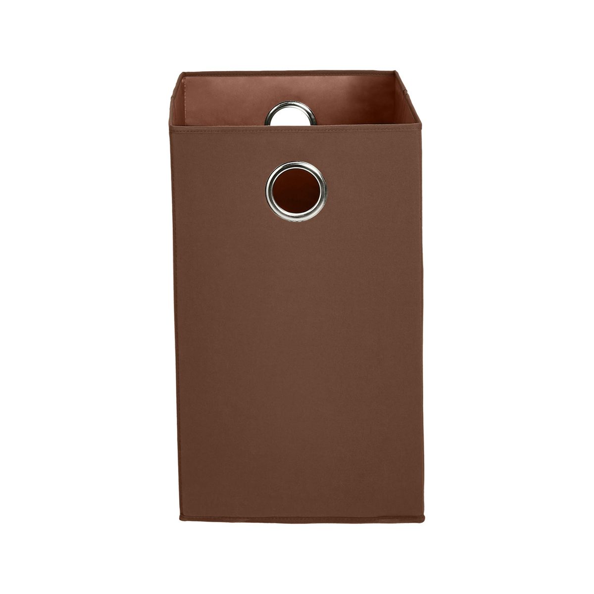 Amazon Brand - Solimo Foldable Cotton Laundry Hamper, Brown