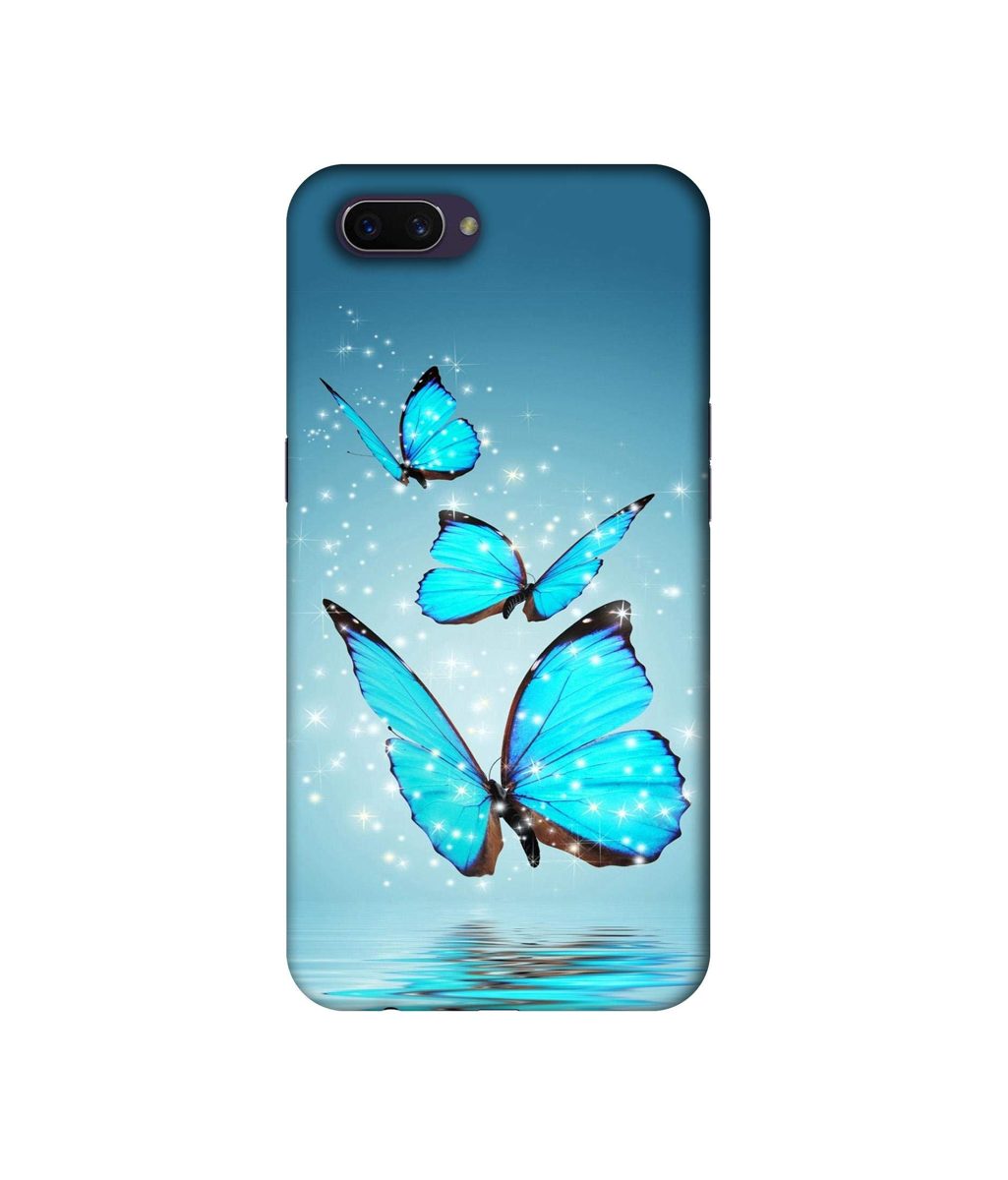 Amazon Brand - Solimo Designer Flying Butterflies 3D Printed Hard Back Case Mobile Cover for Oppo A3s