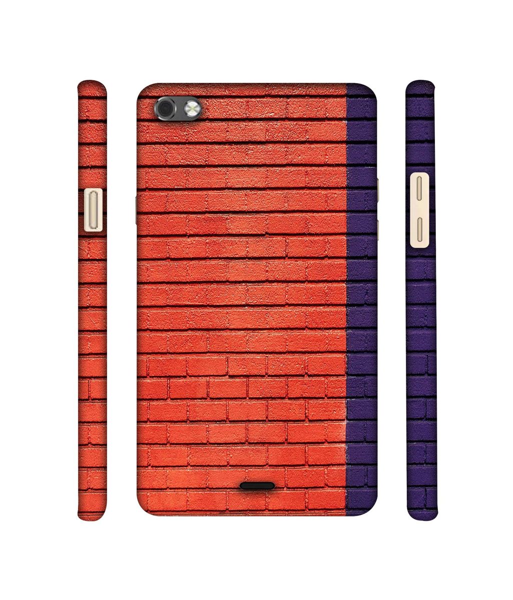 Amazon Brand - Solimo Designer Red and Purple Brick 3D Printed Hard Back Case Mobile Cover for Micromax Canvas Sliver 5 Q450