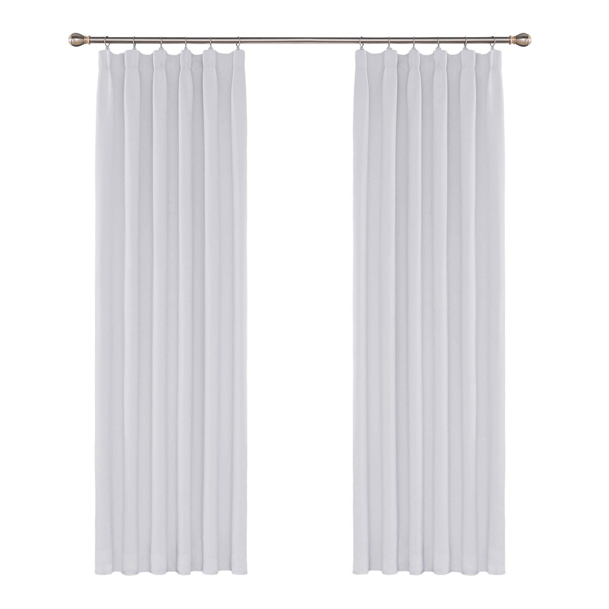 UMI Essentials Set of 2 Curtains with Ruffle Tape