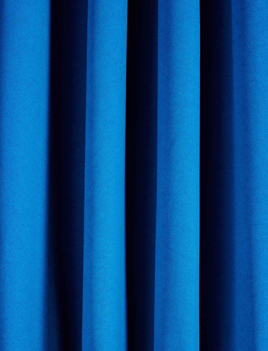 Amazon Brand - Solimo Room Darkening Blackout Door Curtain, 7 Feet (Blue)