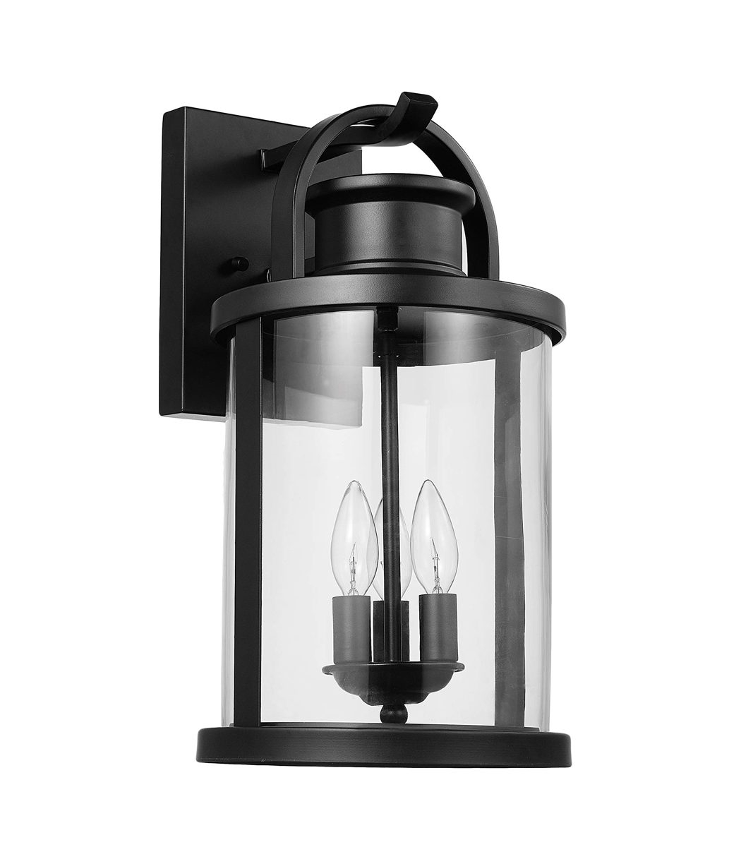 Amazon Brand – Ravenna Home Classic Wall Sconce Light, 18.25"H, Black