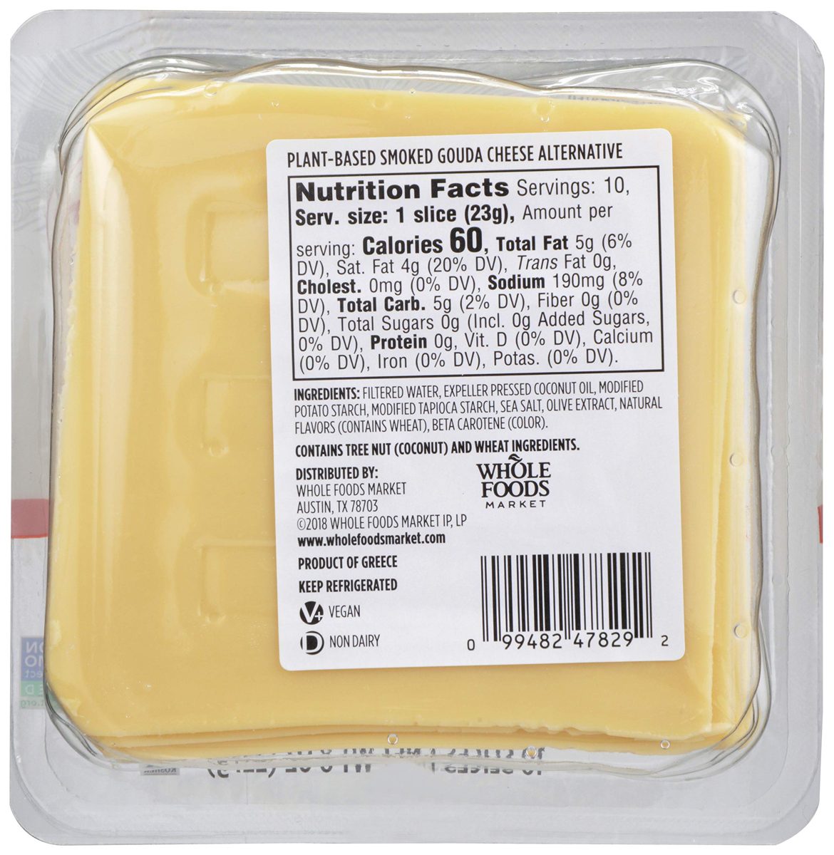 365 Everyday Value, Plant-Based Smoked Gouda, 10 ct
