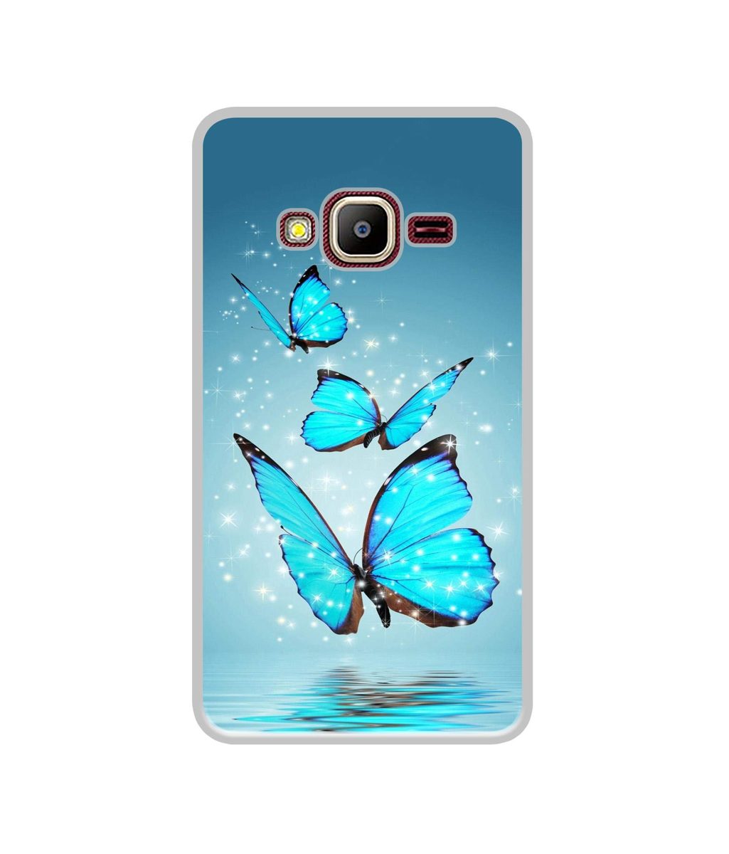 Amazon Brand - Solimo Designer Flying Butterflies UV Printed Soft Back Case Mobile Cover for Samsung Z2