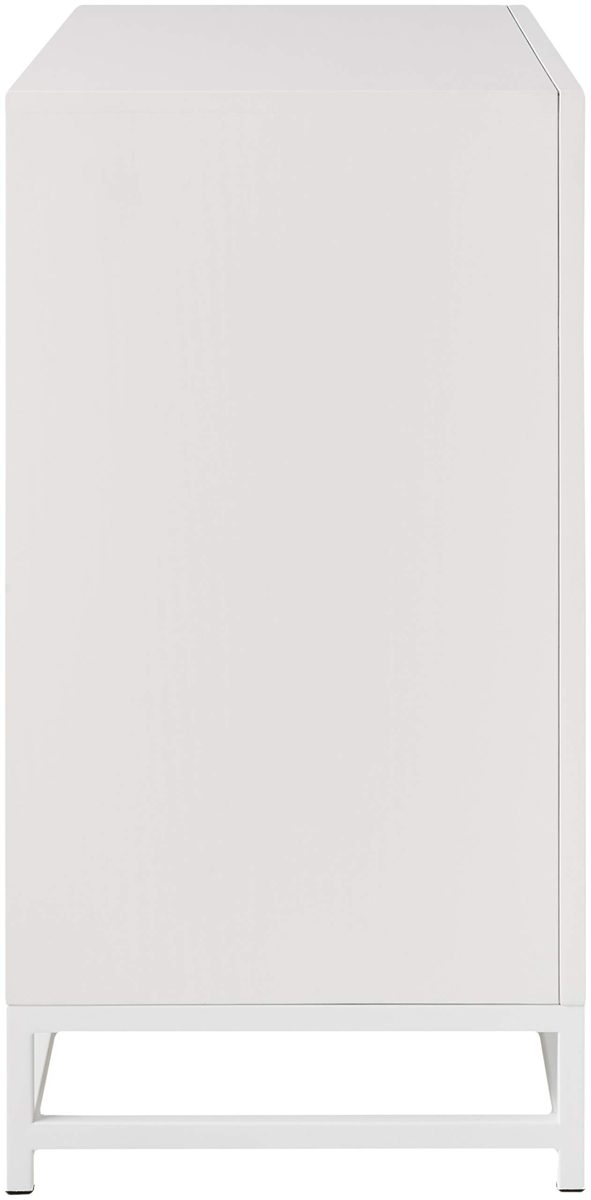 Amazon Brand – Ravenna Home Classic Glass-Doored Media Storage Cabinet, 31.5"W, White