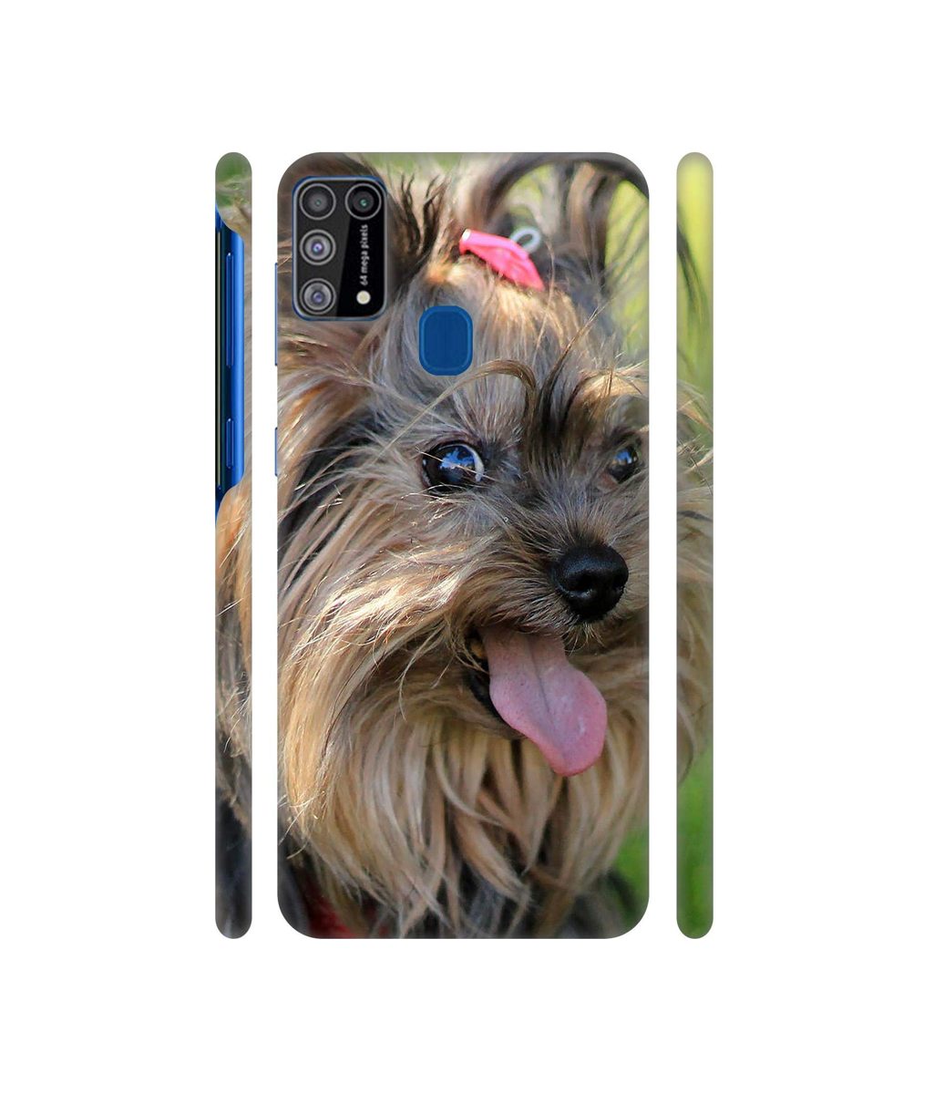 Amazon Brand - Solimo Designer Hairy Puppy 3D Printed Hard Back Case Mobile Cover for Samsung Galaxy M31