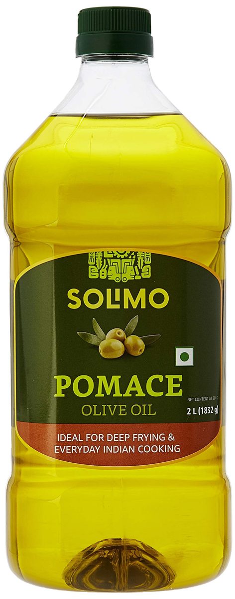 Amazon Brand - Solimo Pomace Olive Oil, 2L