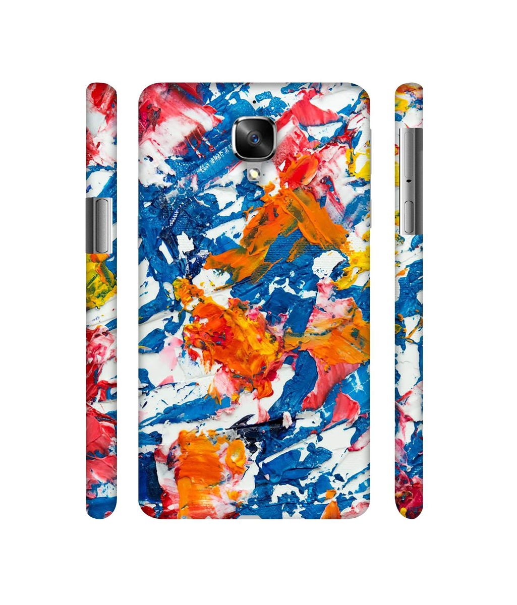 Amazon Brand - Solimo Designer Wax Color Mash On Canvas 3D Printed Hard Back Case Mobile Cover for OnePlus 3 / OnePlus 3T