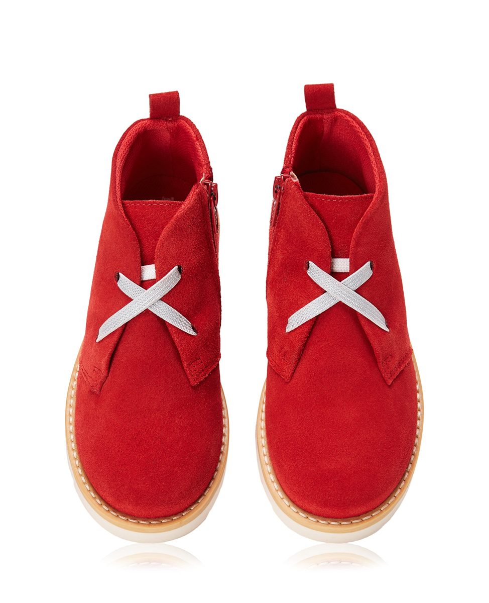 Red Wagon Girls' Muck Desert Boots, 9 us Little Kid Red