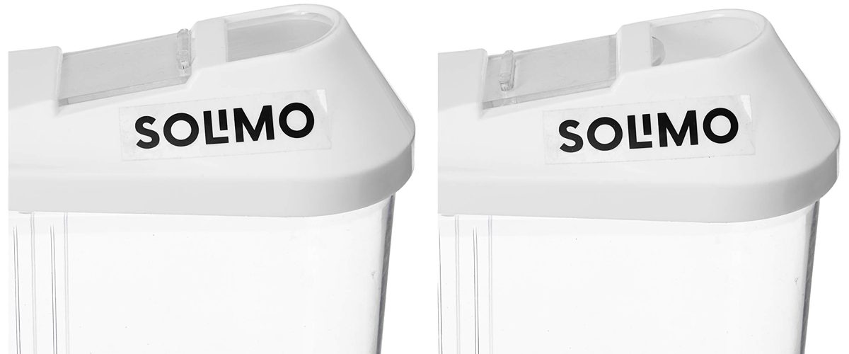 Amazon Brand - Solimo Plastic Storage container Set with sliding mouth (Set of 3, 1100 ml)