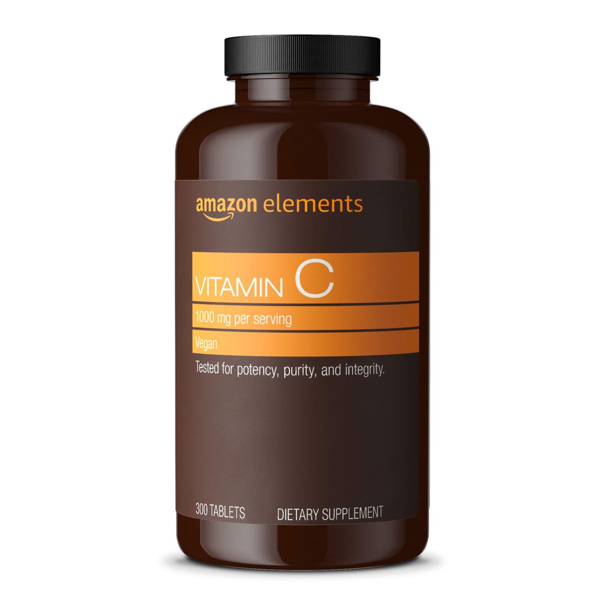 Amazon Elements Glutathione, 500mg, 60 Capsules, 2 Month Supply & Vitamin C 1000mg, Vegan, 300 Tablets, 10 Month Supply