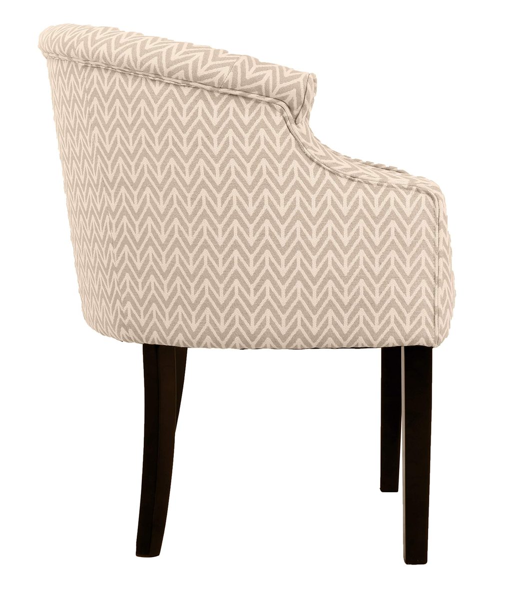 Ravenna Home Hughes Curved Back Tufted Patterned Accent Chair, 25"W