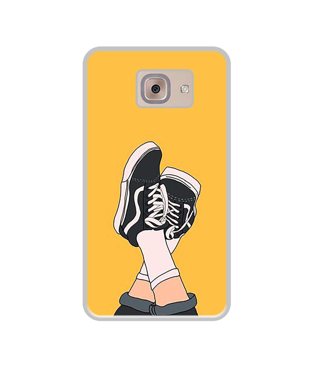Amazon Brand - Solimo Designer Boy Shoes Pattern UV Printed Soft Back Case Mobile Cover for Samsung Galaxy J7 Max