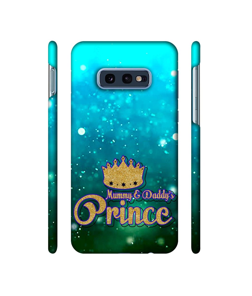 Amazon Brand - Solimo Designer Mummy & Daddy's Prince 3D Printed Hard Back Case Mobile Cover for Samsung Galaxy S10e