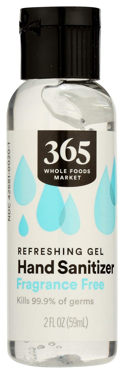 365 by Whole Foods Market, Hand Sanitizer Gel, Fragrance Free, 2 Fl Oz
