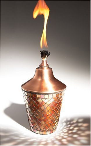 Strathwood Mosaic Glass Oil Lamp, Set of 2