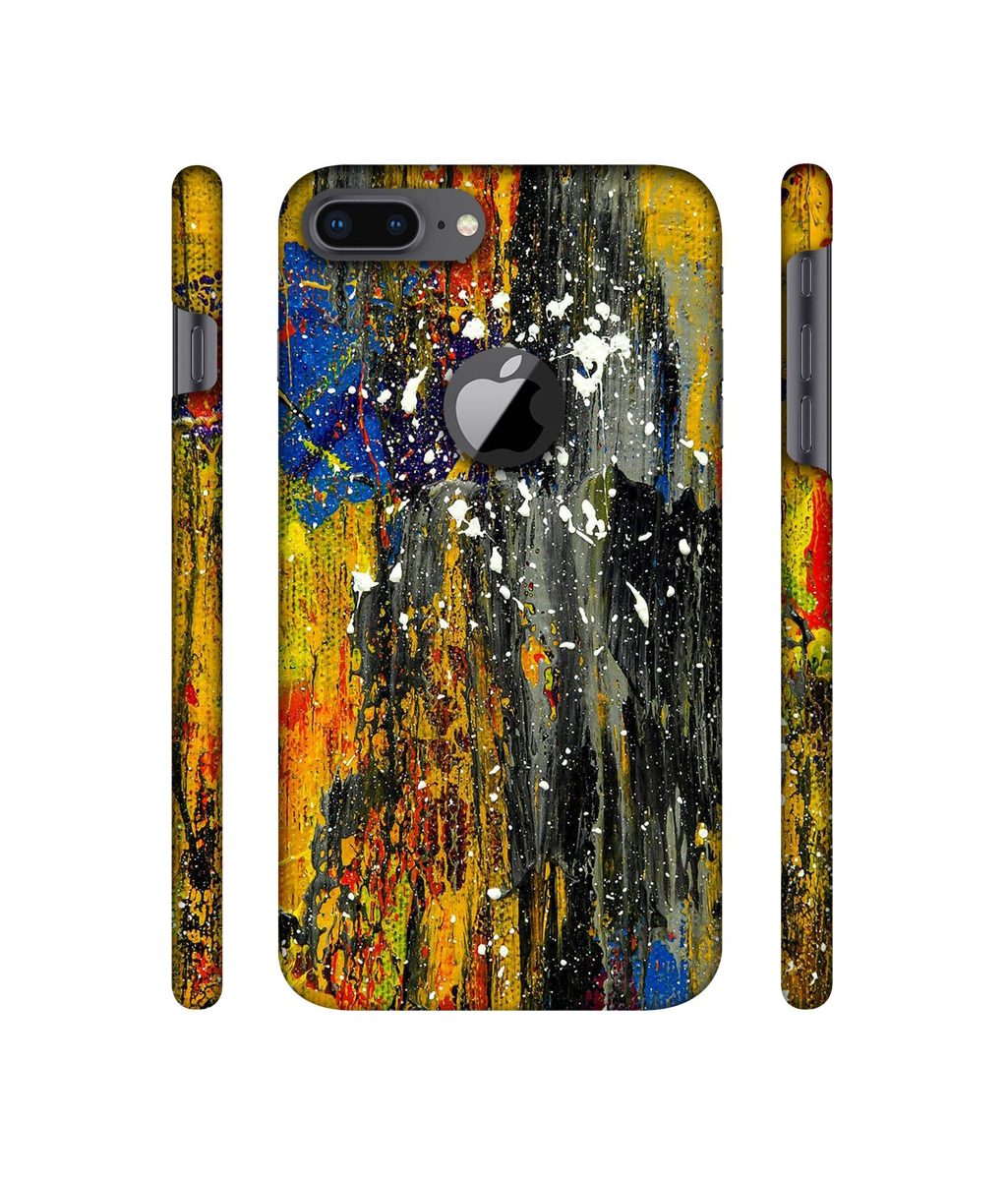 Amazon Brand - Solimo Designer Multicolor Color Splsh 3D Printed Hard Back Case Mobile Cover for Apple iPhone 8 Plus (with Logo Cut)