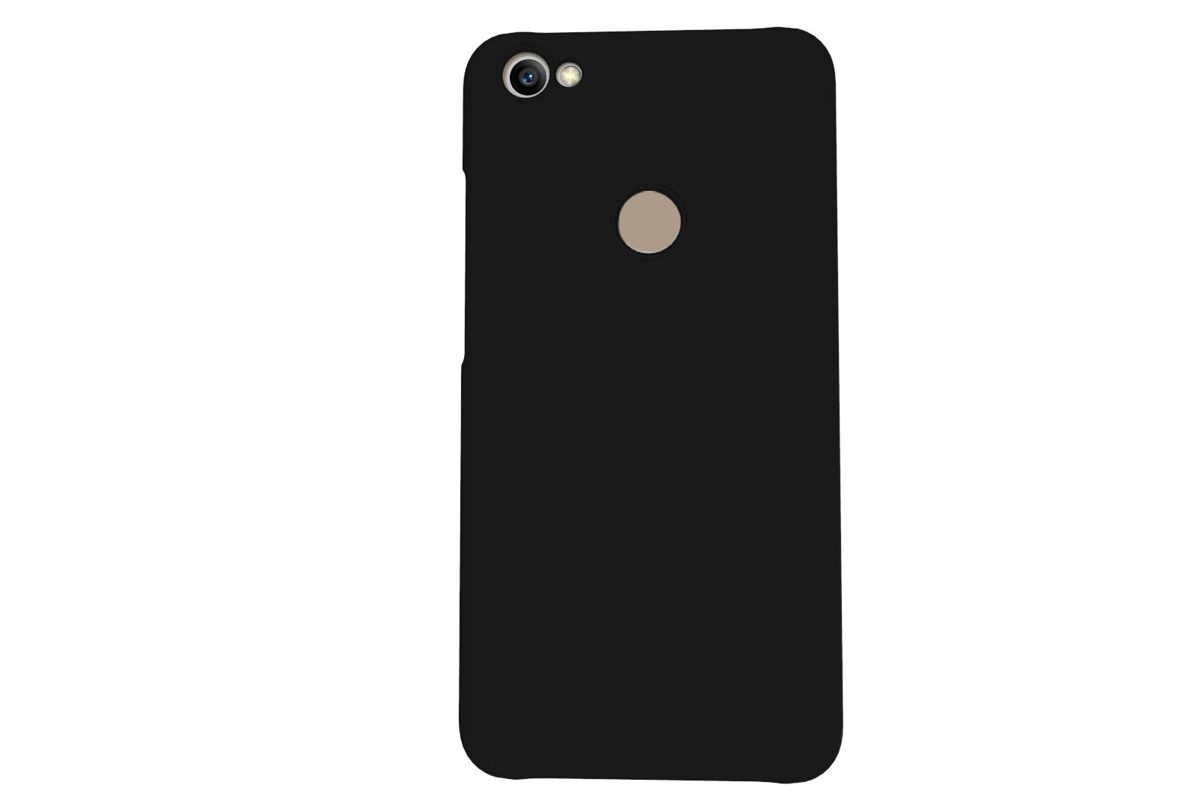 Amazon Brand - Solimo Mobile Cover (Hard Back & Slim) for Redmi Y1 (Black)
