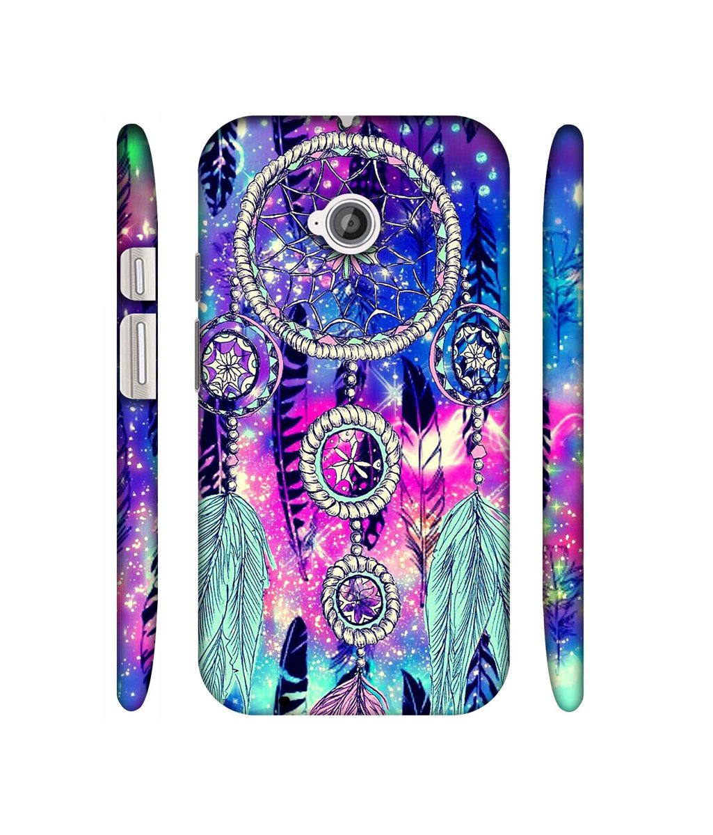 Amazon Brand - Solimo Designer Round Wall Hanging Pattern 3D Printed Hard Back Case Mobile Cover for Motorola Moto E 2nd Generation
