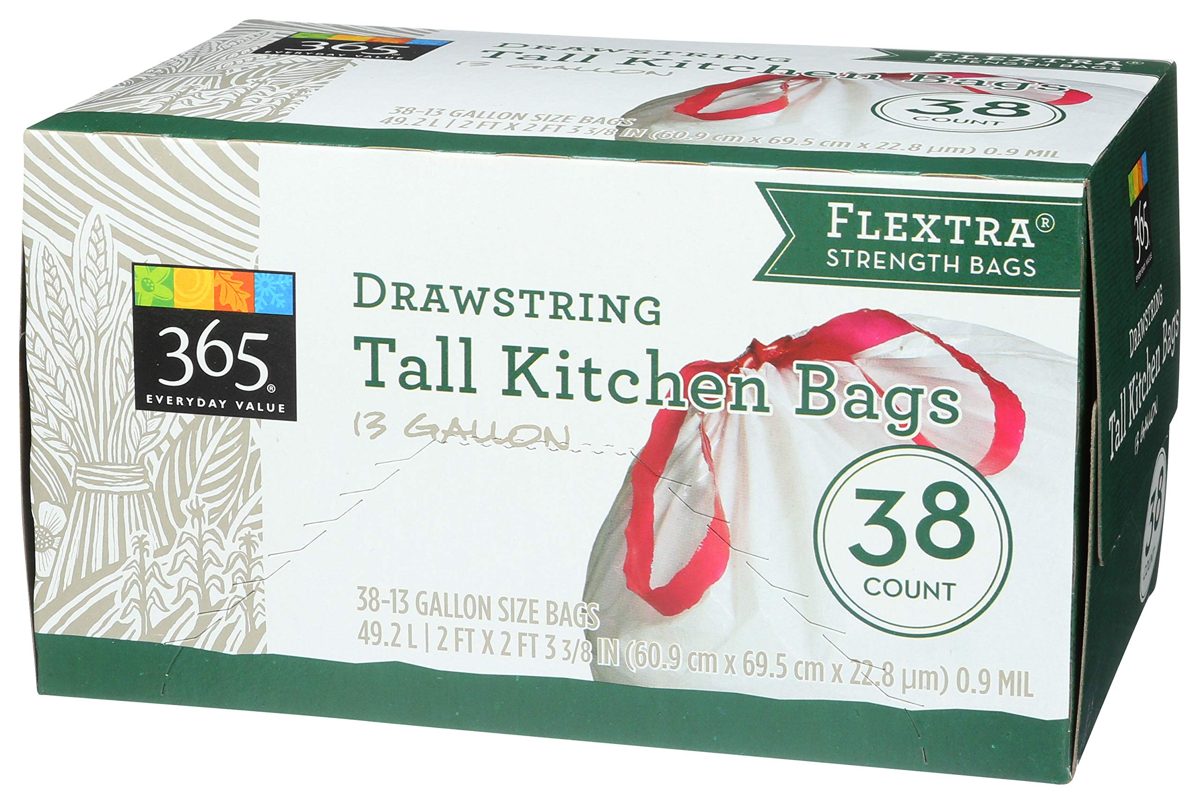 365 Everyday Value, Tall Kitchen Bags (13 Gallon), 38 ct