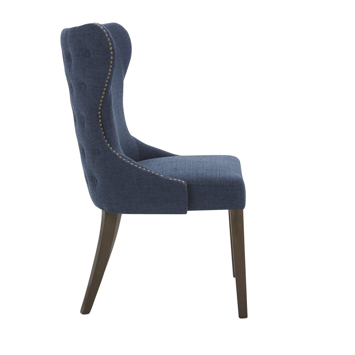 Amazon Brand – Stone & Beam Flanigan Curved-Back Upholstered Dining Chair, 24.4"W, Midnight