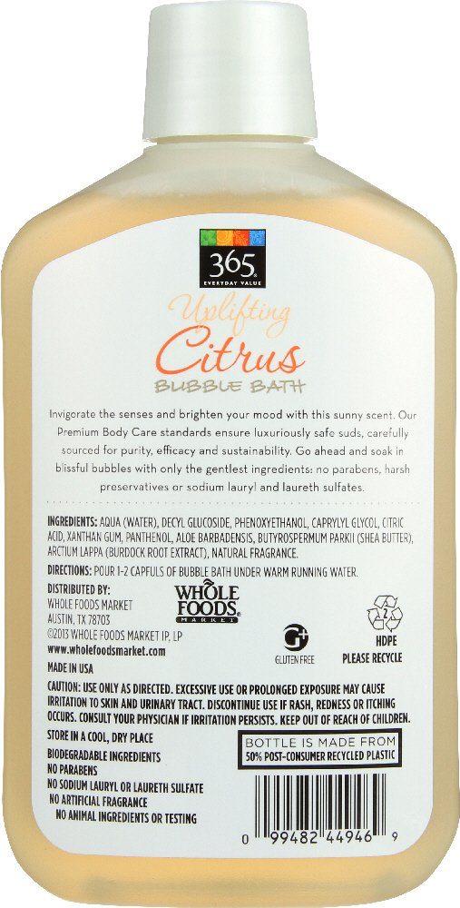 365 Bubble Bath Citrus