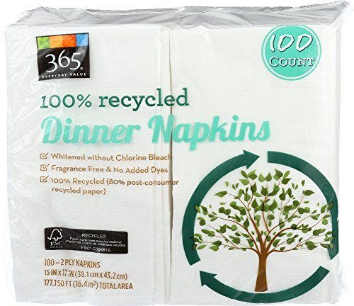 365 EVERYDAY VALUE Napkins Dinner 100Ct, 100 CT