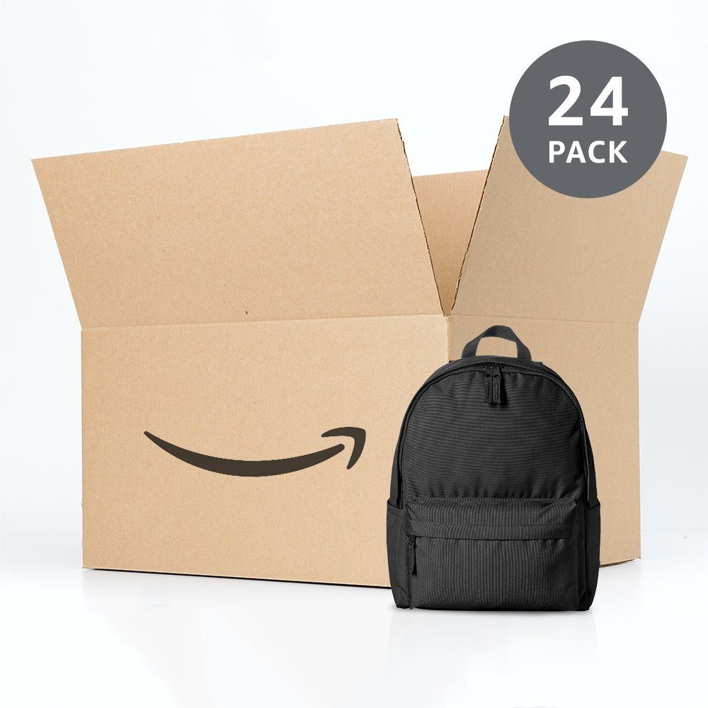AmazonBasics Classic Backpack - Black, 24-Pack
