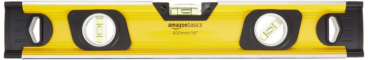 AmazonBasics Heavy-Duty Aluminum Alloy Magnetic Spirit Level, DS-SLAMZ009