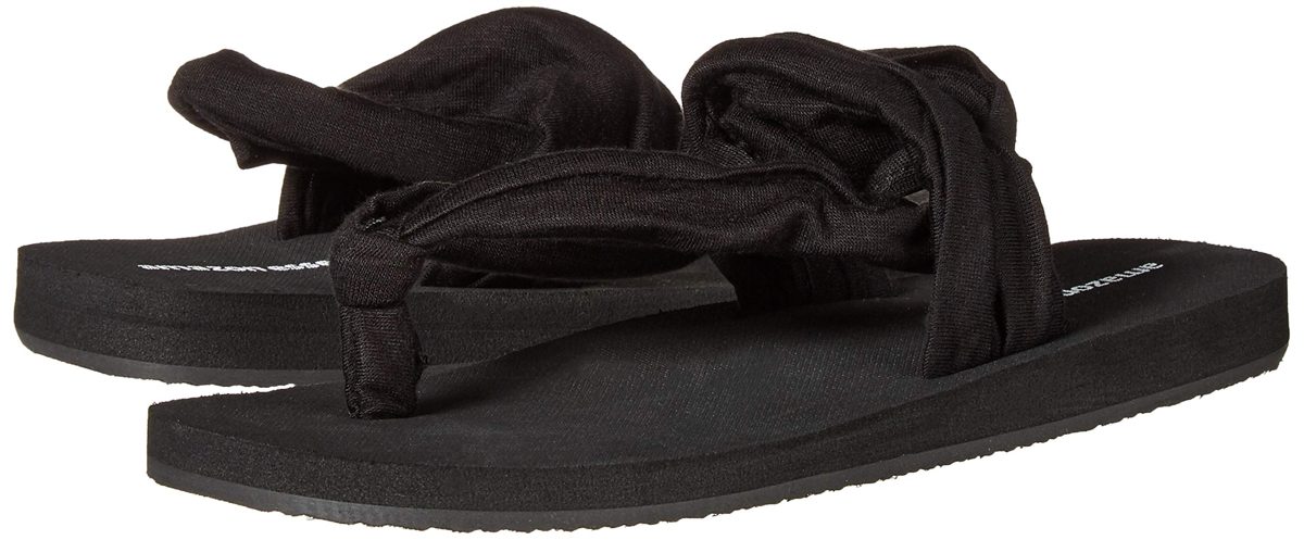 Amazon Essentials Women's Delia Sandal, Black, 11 Medium US