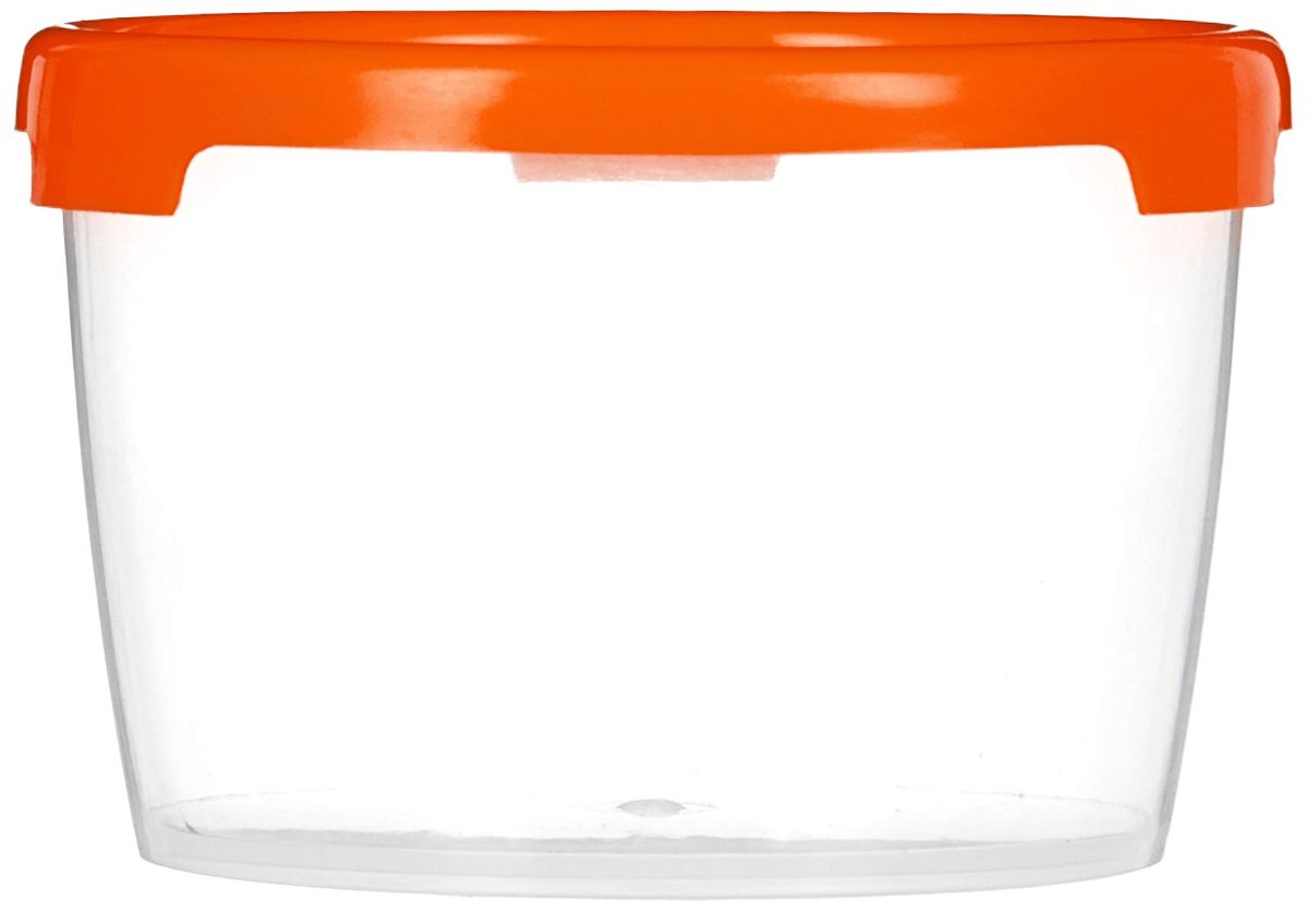 Amazon Brand - Solimo Plastic Storage Container Set, 300ml, Set of 3, Multicolour
