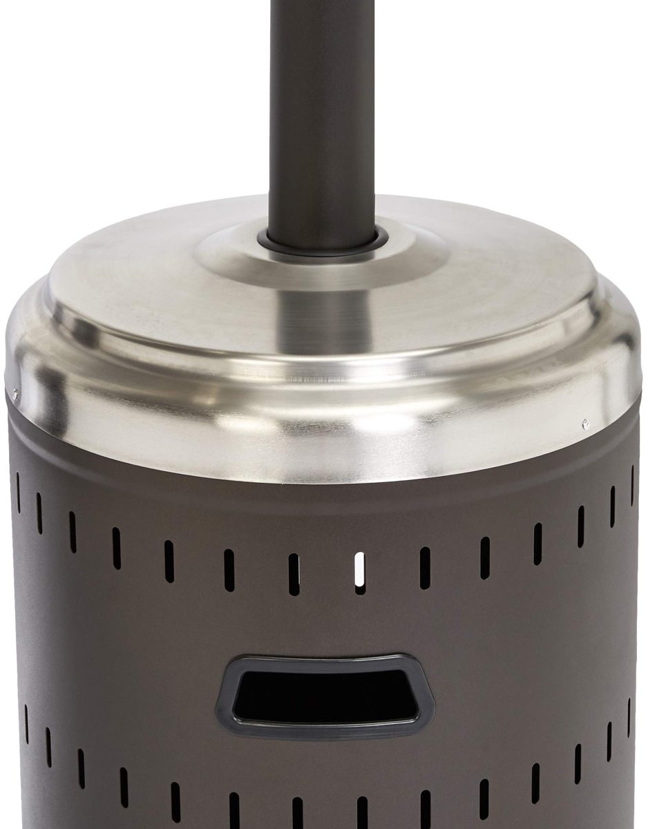 AmazonBasics Commercial Patio Heater, Stainless Steel and Sable Brown