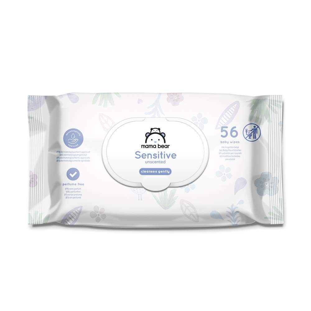Amazon Brand: Mama Bear Wet Wipes MB3ARSens Sensitive 1008