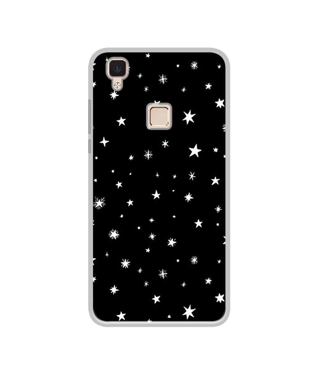 Amazon Brand - Solimo Designer Sperking Stars UV Printed Soft Back Case Mobile Cover for Vivo V3