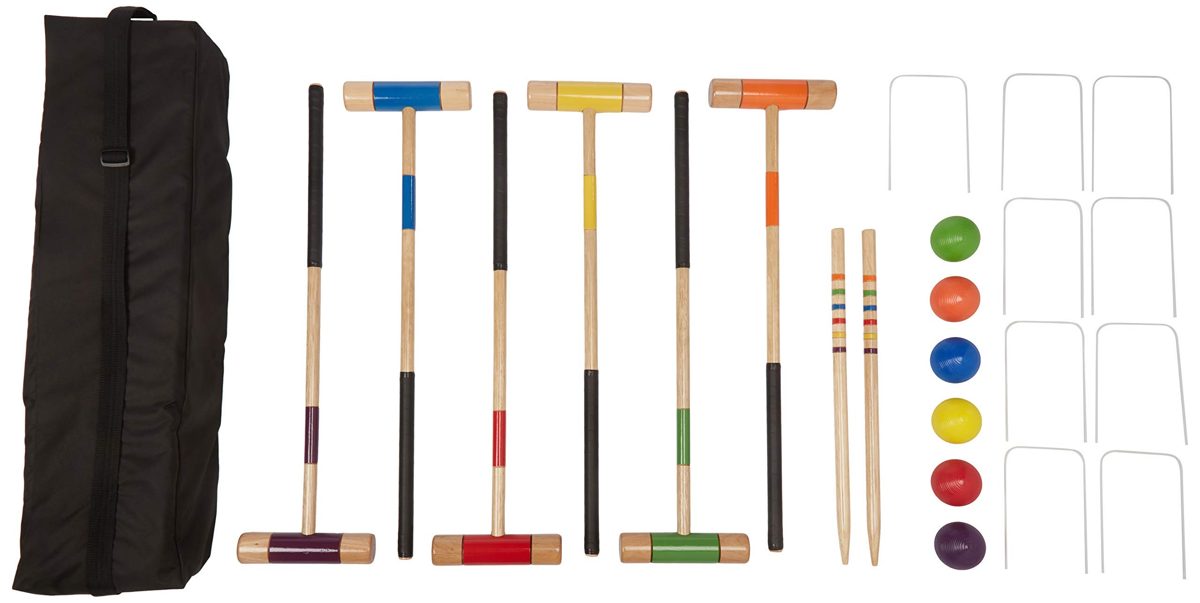 AmazonBasics Premium Croquet Set (Renewed)