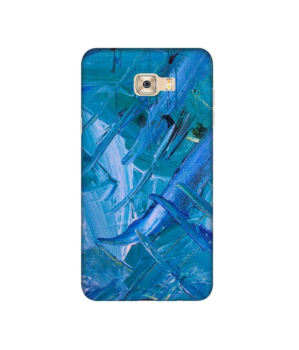 Amazon Brand - Solimo Designer Blue Paint 3D Printed Hard Back Case Mobile Cover for Samsung Galaxy C7 Pro