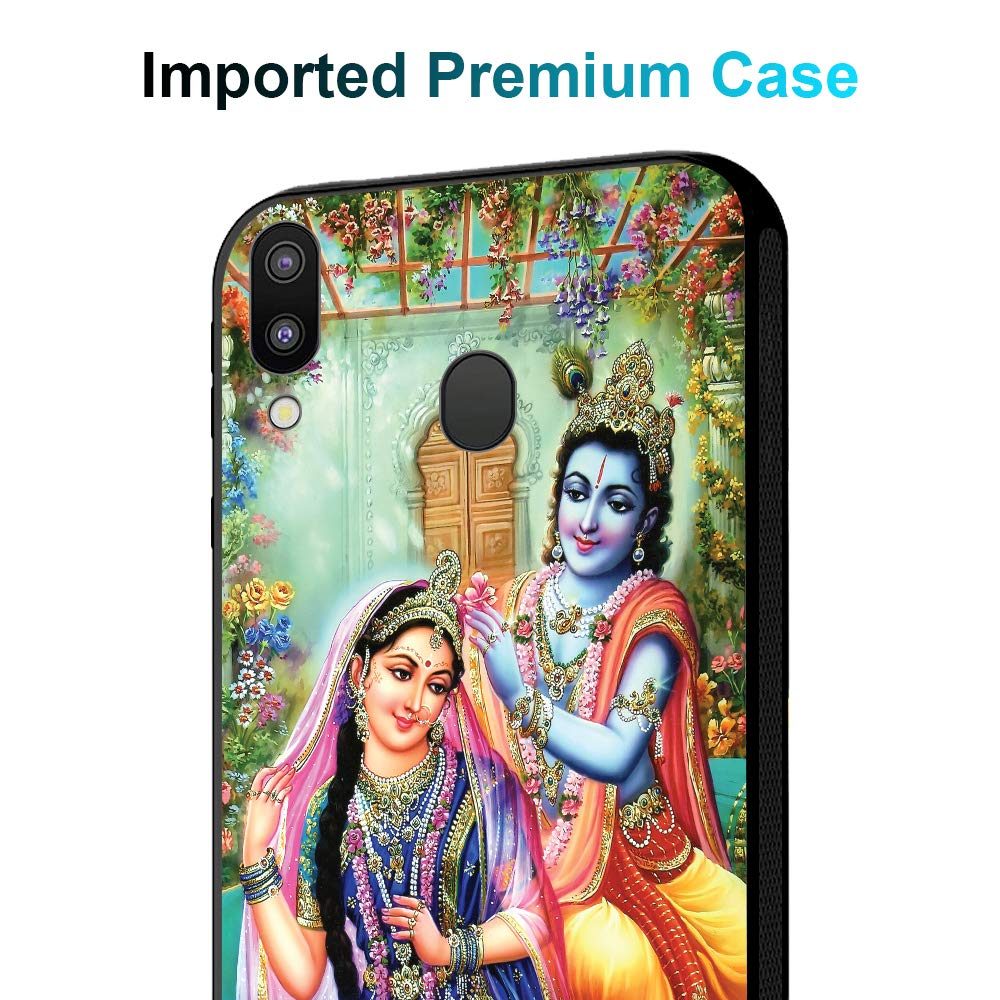 Amazon Brand - Solimo Designer Lord Radha Krishna Printed Hard Back Case Mobile Cover for Samsung Galaxy M20