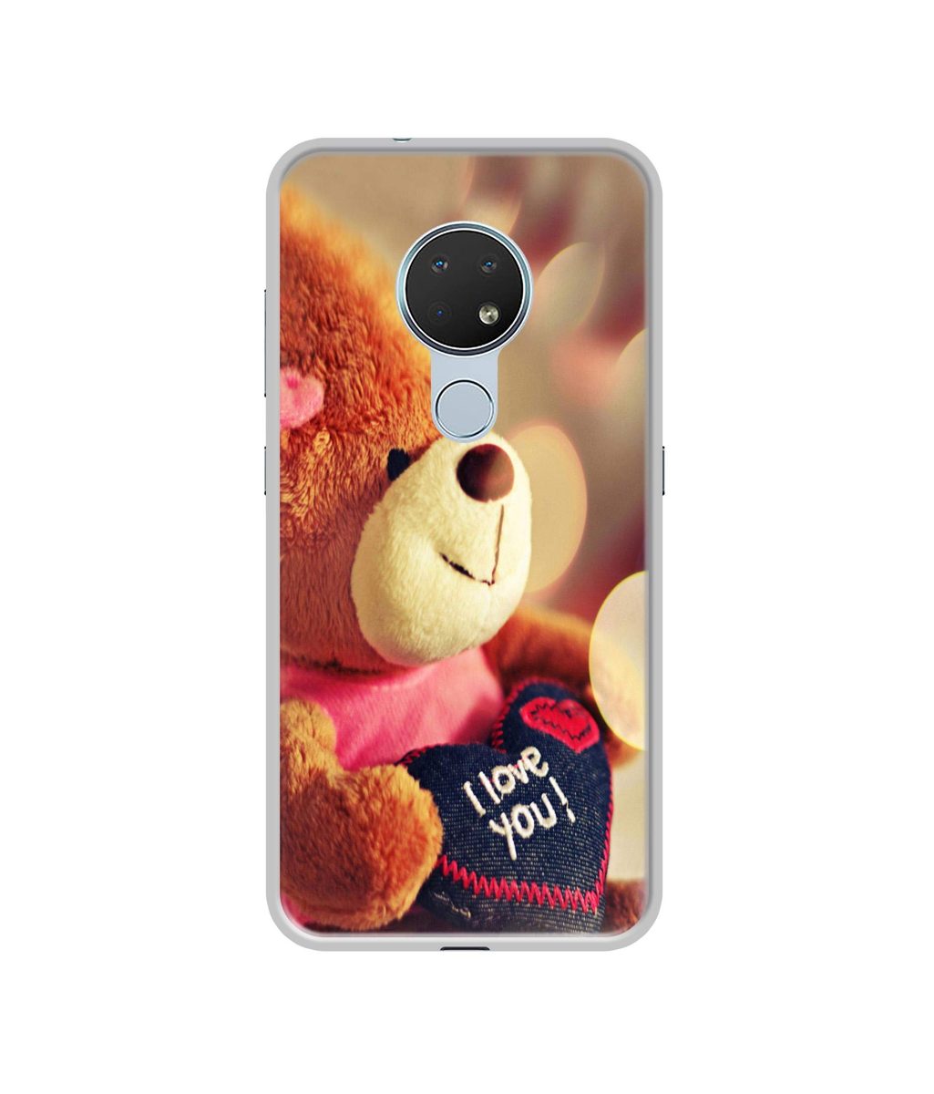 Amazon Brand - Solimo Designer Teddy Bear UV Printed Soft Back Case Mobile Cover for Nokia 6.2