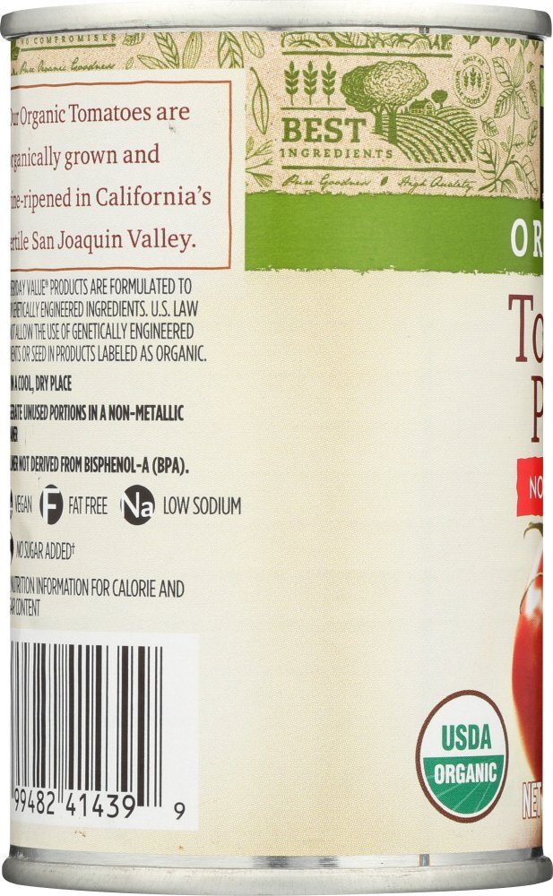 365 Everyday Value, Organic Tomato Paste, No Salt Added, 6 oz