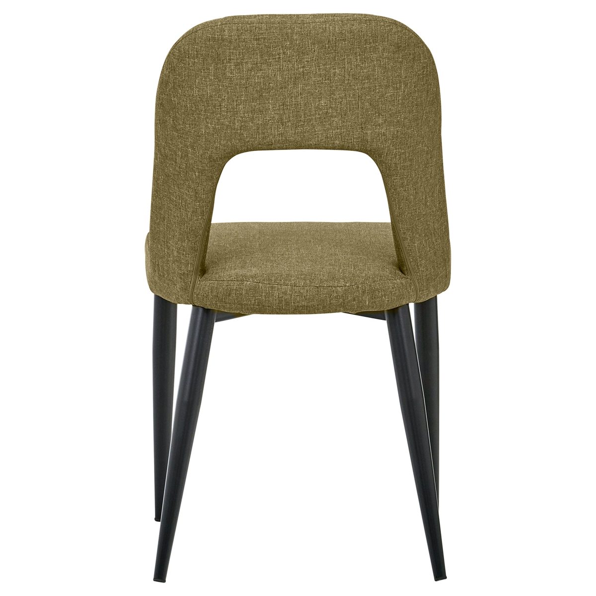 Amazon Brand – Rivet Florence Mid-Century Wide Open-Back Accent Dining Room Chairs, 18.8"W, Hunter Green, Set of 2