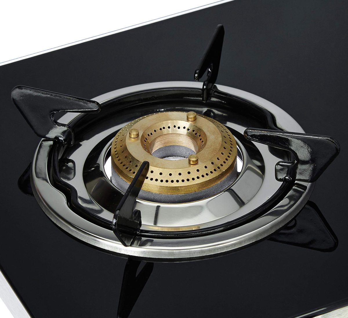 Amazon Brand - Solimo 2 Burner Gas Stove (Glass Top, ISI Certified)