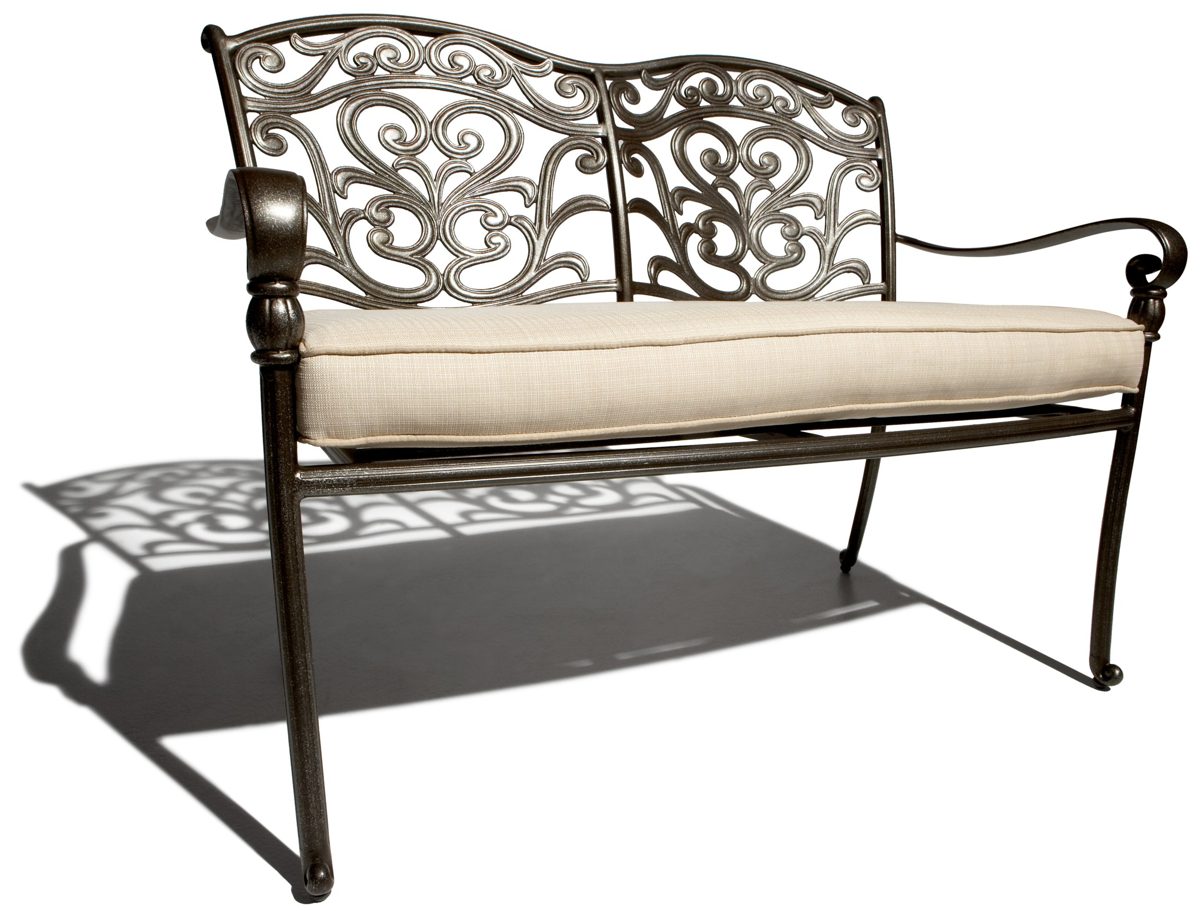 Strathwood St. Thomas Aluminium 2 Seater Love Seat with Seat Cushion