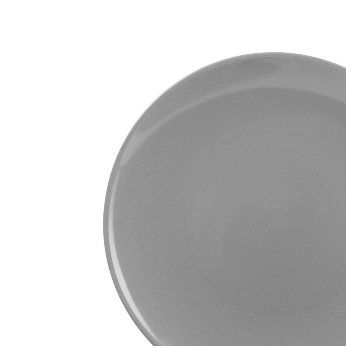 AmazonBasics 18-Piece Stoneware Dinnerware Set - Smokey Grey, Service for 6