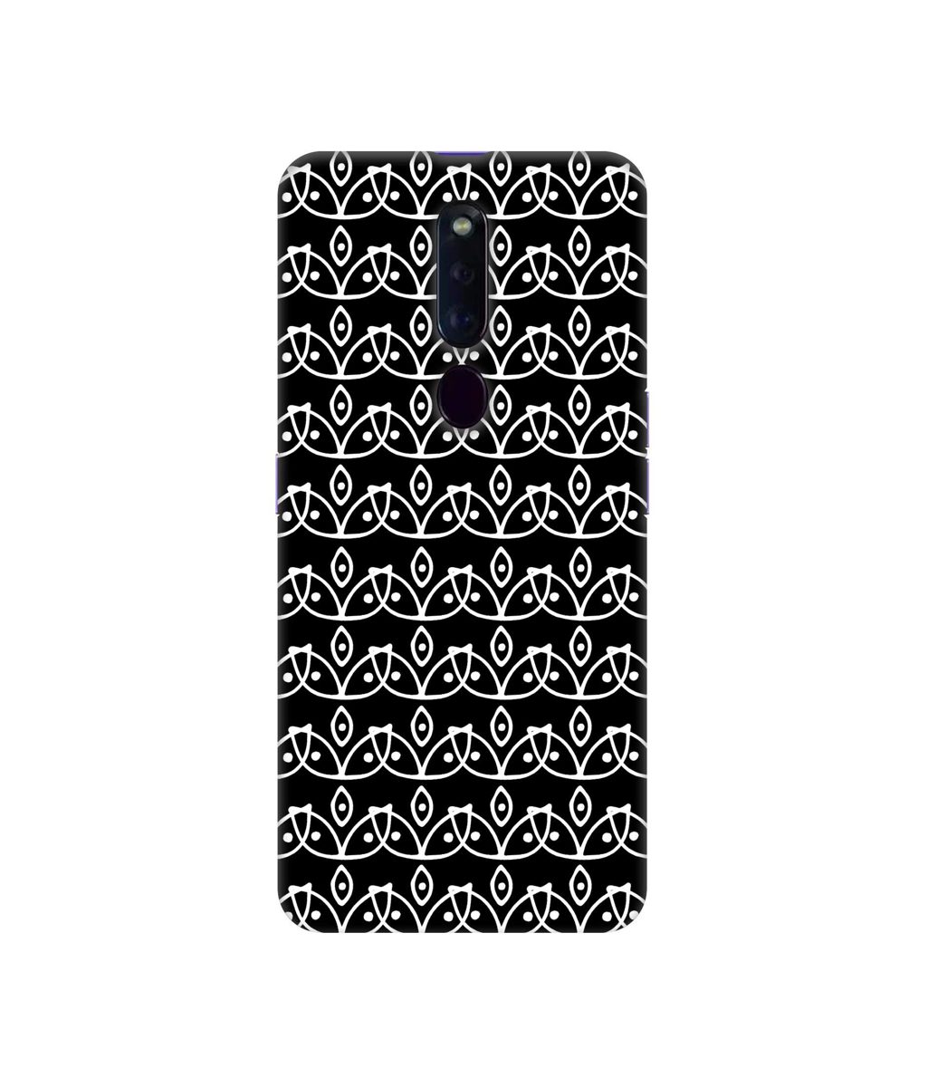 Amazon Brand - Solimo Designer White Flowers Pattern 3D Printed Hard Back Case Mobile Cover for Oppo F11 Pro