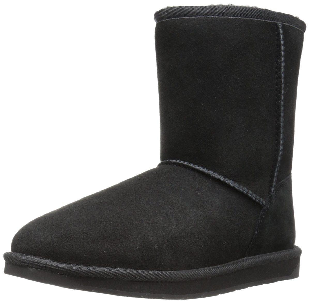 206 Collective Women's Balcom Short Back-Zip Shearling Boot Boot, Black, 11.5 B US