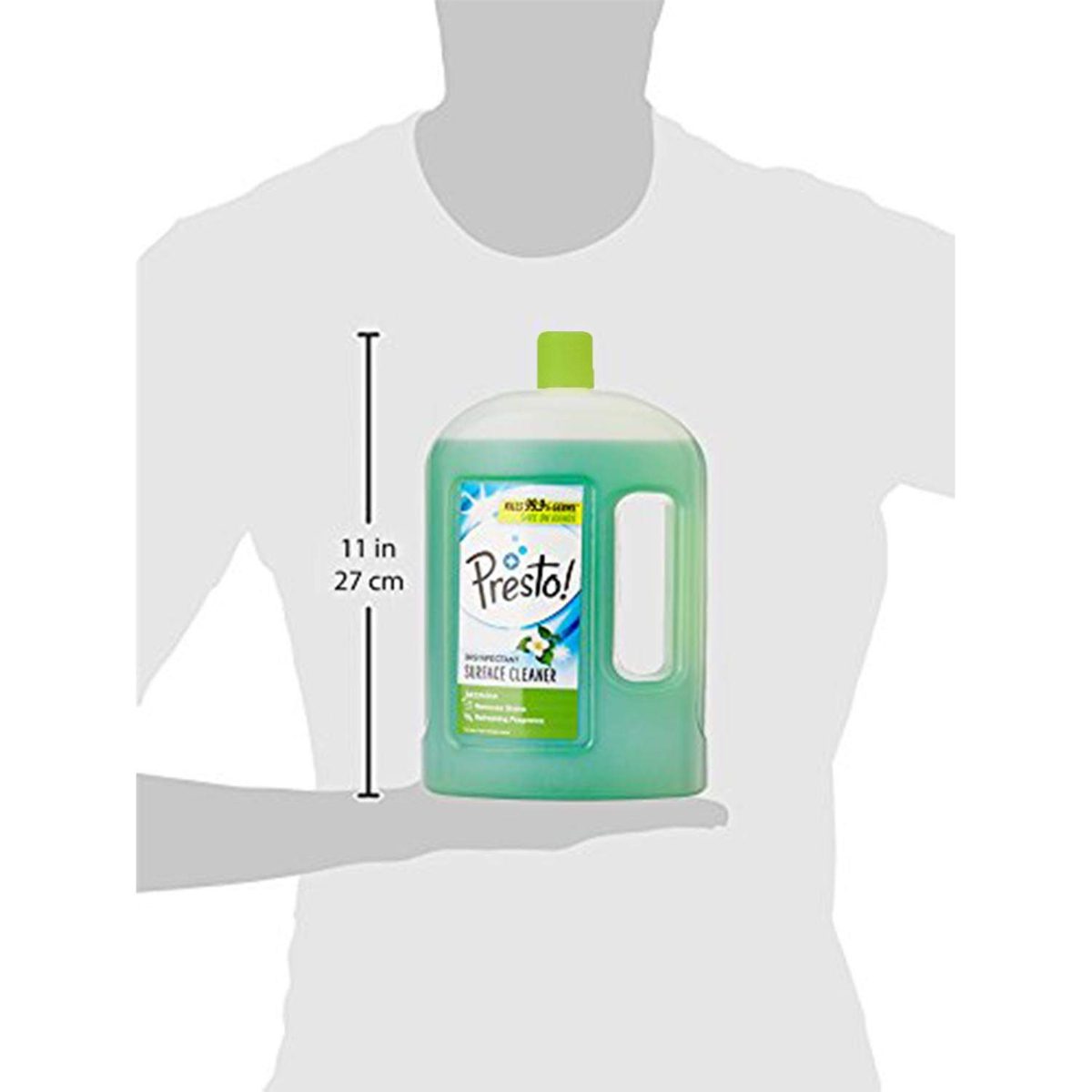 Amazon Brand - Presto! Disinfectant Floor Cleaner Jasmine, 2 L