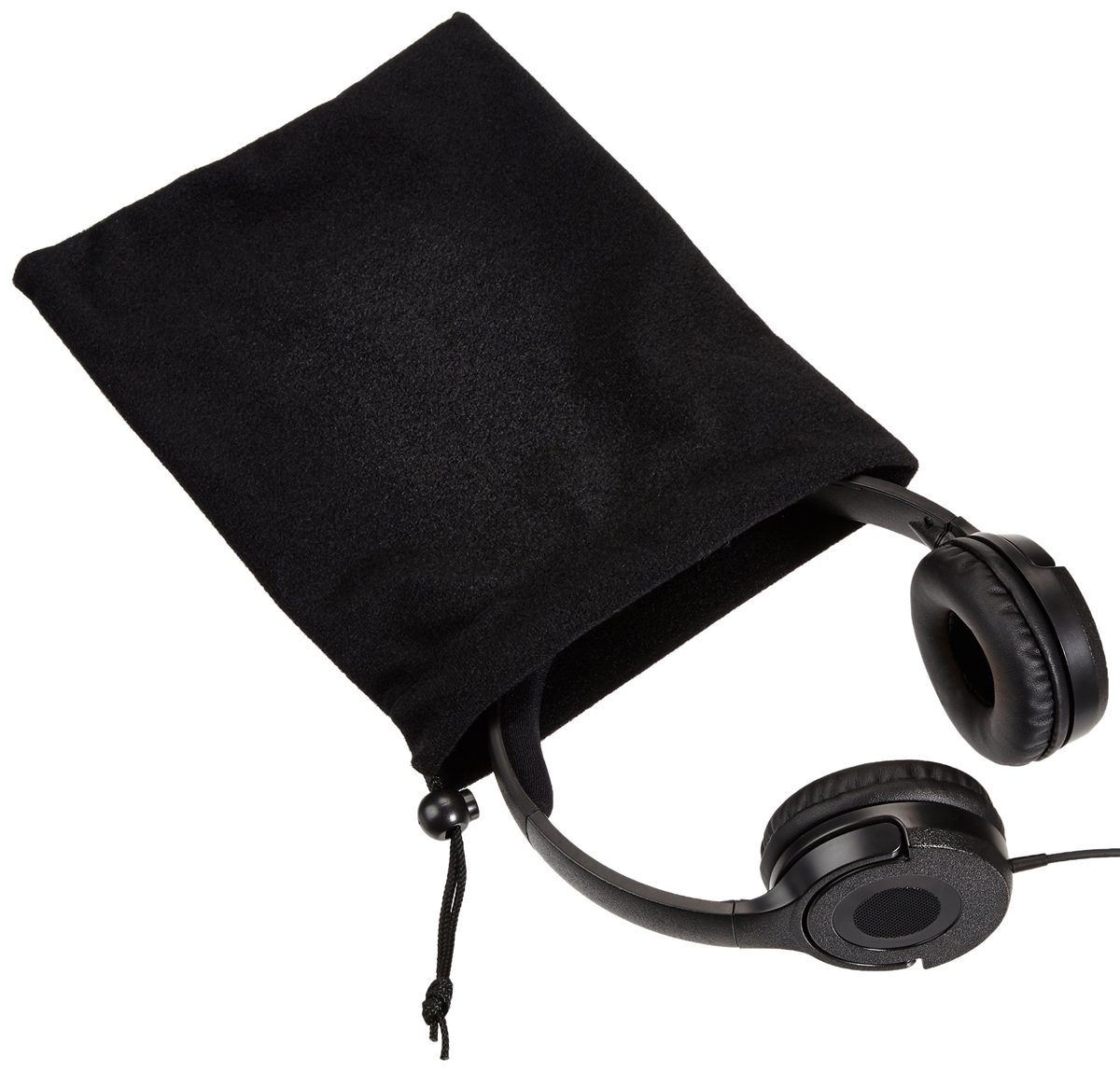AmazonBasics Lightweight On-Ear Headphones - Black