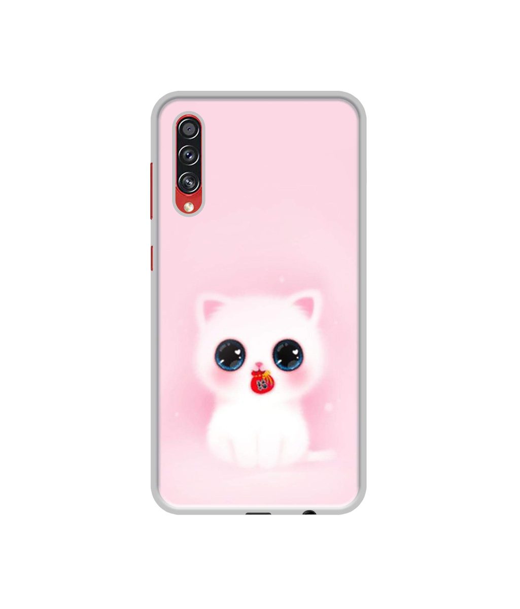 Amazon Brand - Solimo Designer Kitty UV Printed Soft Back Case Mobile Cover for Samsung Galaxy A70s